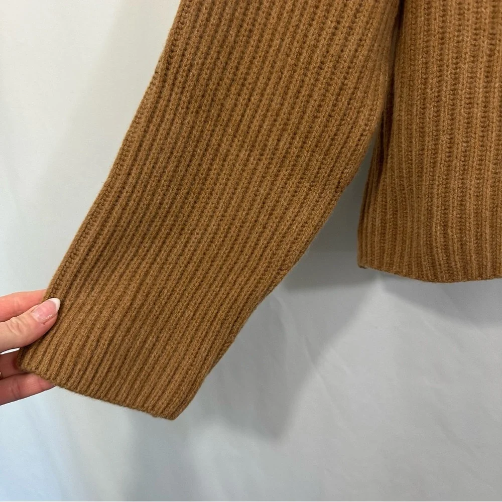 NEW Everlane The Felted Merino Wool Knit Pullover Sweater in Tan - Picture 13 of 13